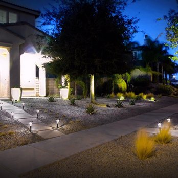 Tony's Landscape - Crushed rock with American agave (also in concrete vases), blue fescue and ponytail grass. Solar spot and pathway lights. - Masonry/Concrete Near Me - Rialto, California Tony's Landscape - Crushed rock with American agave (also in concrete vases), blue fescue and ponytail grass. Solar spot and pathway lights. - Masonry/Concrete Near Me - Rialto, California