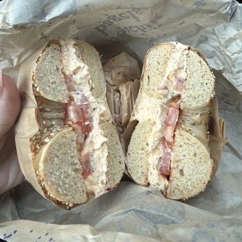 Boichik Bagels - Everything bagel with Calabrian chili caramelized onion & sweet garlic spread - Bagels Near Me - Concord, California