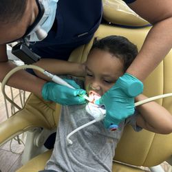 CBD Dental Care - Polishing teeth on my 3 year old!