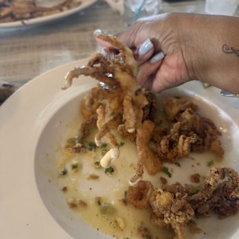 Blue Moon Beach Grill - Large DELICIOUS calamari - Seafood Near Me - Nags Head, North Carolina