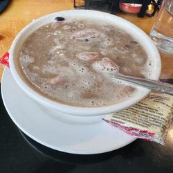 Cafe International - Black eyed pea soup with sausage