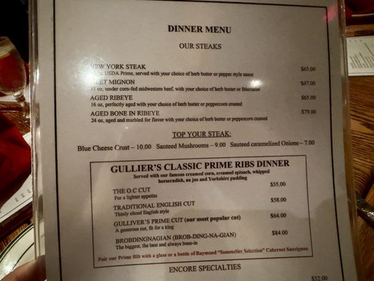 Menu photo 2 Gulliver's Restaurant Irvine, CA