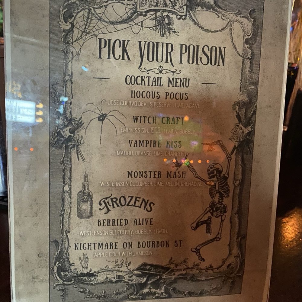 Cedar Creek - Spooky drinks - Bars Near Me - Houston, Texas