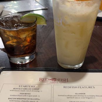 Red Fish Grill - Jack & Coke and Pain Killer - Seafood Near Me - Morehead City, North Carolina