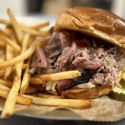 Jack’s Roadside BBQ Smokehouse - House slow-smoked pulled pork with rich smoky flavor and perfect tenderness -- a BBQ favorite near Clarkston.