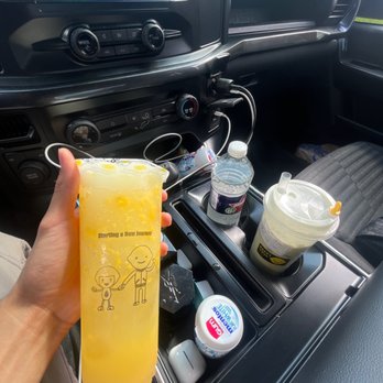 Happy Lemon - Mango lemonade slush - Bubble Tea Near Me - Houston, Texas