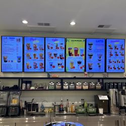 Woow Tea - Menu at front counter