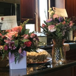 Beautiful Mother's Day bouquet for my mom and a cheerful bouquet for my aunt.