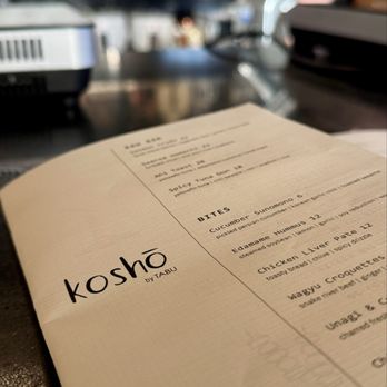 Kosho  - Menu - Bars Near Me - Nashville, Tennessee