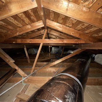 Attic Pros - new insulation on air pipe - Pest Control Near Me - Oakland, California