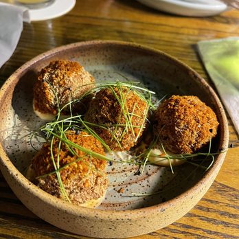 Lineage - Crispy Shrimp & Scallop Croquettes - Asian Fusion Near Me - Wailea, Hawaii Lineage - Crispy Shrimp & Scallop Croquettes - Asian Fusion Near Me - Wailea, Hawaii