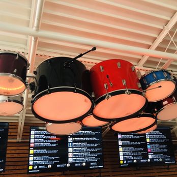 Brew Drinkery And Bistro - Lights are cute over the bar - Coffee & Tea Near Me - Granbury, Texas