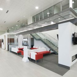 The Honda Way - Our comfy and cozy customer lounge area with fireplace, coffee area and internet work stations.