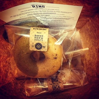 Ring Donuts - A bag of happiness- green tea/red bean baked tofu donuts. Yum!! - Donuts Near Me - Los Angeles, California