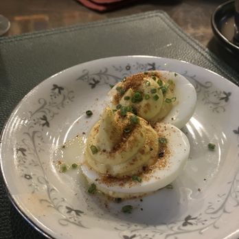 The Nest - Deviled eggs with champagne mustard mixed into it. Delicious! - Southern Near Me - Schenectady, New York