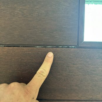 US Door & More - More cracking in another seam - Door Sales/Installation Near Me - Tampa, Florida