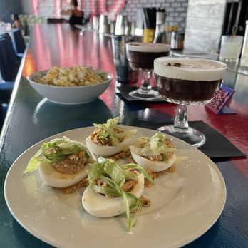 Happy Accidents - Big Mac Deviled Eggs - Bars Near Me - Albuquerque, New Mexico