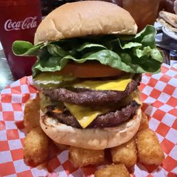 Green chile burger (a double) Green chile burger (a double)