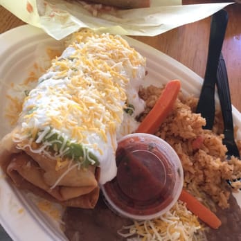Joel's - Chimichanga combo with a side taco hit the spot. - Mexican Near Me - Sandpoint, Idaho Joel's - Chimichanga combo with a side taco hit the spot. - Mexican Near Me - Sandpoint, Idaho