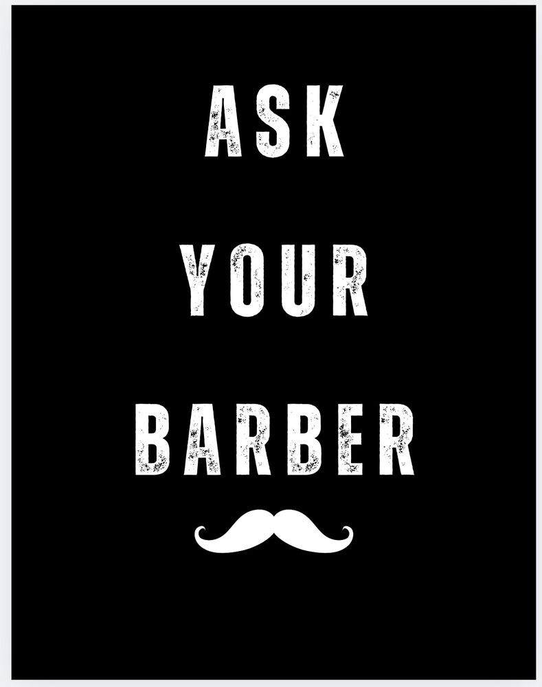 Rock Paper Scissors Barbershop Logo