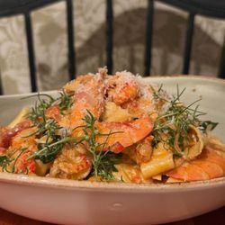 Big Jones - Creole-style seafood pasta is a special sometimes offered, with several types of fresh seafood and hand-rolled duck egg pasta