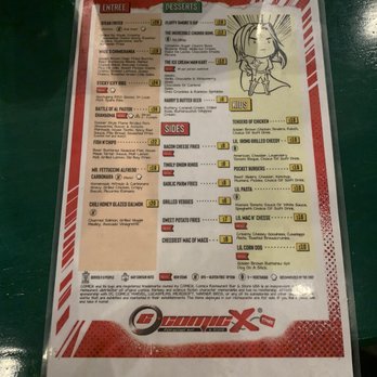 ComicX Restaurant Bar & Store - Menu - American Near Me - Phoenix, Arizona