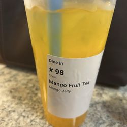 Sodam Boba & Poke Cafe - Mango Fruit Tea