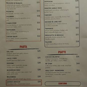 Abbiocco by a mano - Menu - Italian Near Me - Syracuse, New York