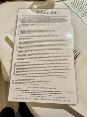 Menu photo 2 Antonello Ristorante Santa Ana, CA