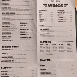 Hangar Pub & Grill - Menu 1/5/22