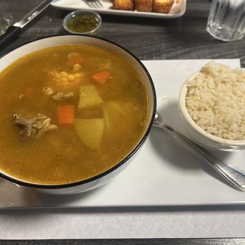 La Fogata - Ajiaco Colombiano con arroz - Latin American Near Me - Miami, Florida