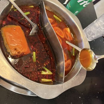 Chen's Restaurant - Spicy beef broth and tomato broth - Szechuan Near Me - Plano, Texas Chen's Restaurant - Spicy beef broth and tomato broth - Szechuan Near Me - Plano, Texas