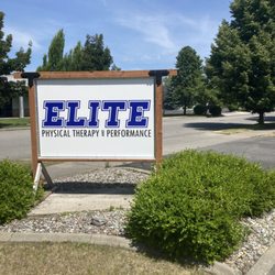 Elite Physical Therapy and Performance - Sign outside of building on Schreiber!