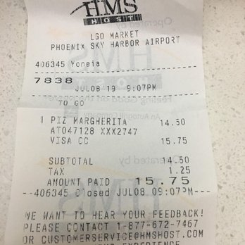 La Grande Orange - My receipt - Pizza Near Me - Phoenix, Arizona