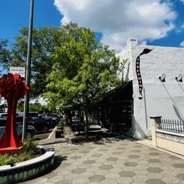 Outside restaurant