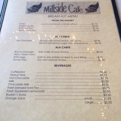Menu photo 8 Millside Cafe Lafayette, NJ