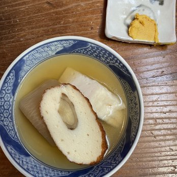 Rintaro - Hikotuchi Oden, bathing daikon - Izakaya Near Me - San Francisco, California Rintaro - Hikotuchi Oden, bathing daikon - Izakaya Near Me - San Francisco, California