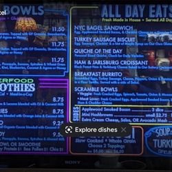 Java Cow Coffee - Food menu: acai, smoothies, all day menu