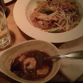 Topaz Thai Authentic - Tom Yum soup and Pad Thai with chicken - Thai Near Me - New York, New York Topaz Thai Authentic - Tom Yum soup and Pad Thai with chicken - Thai Near Me - New York, New York