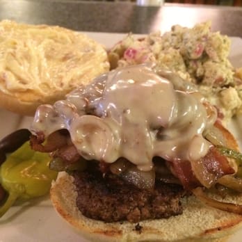 Junkyard Bistro - The Infamous Garlic Junkyard Burger experience. - Brasseries Near Me - Salmon, Idaho