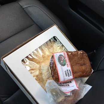 Jericho Cider Mill - Apple crumb, 1/2 of a donut and trying a raisin cake! - Fruits & Veggies Near Me - Jericho, New York