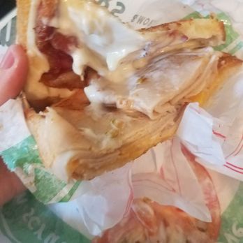 Farmer Boys - Bacon turkey melt. All that white is mayo unfortunately, not cheese. - Burgers Near Me - Clovis, California