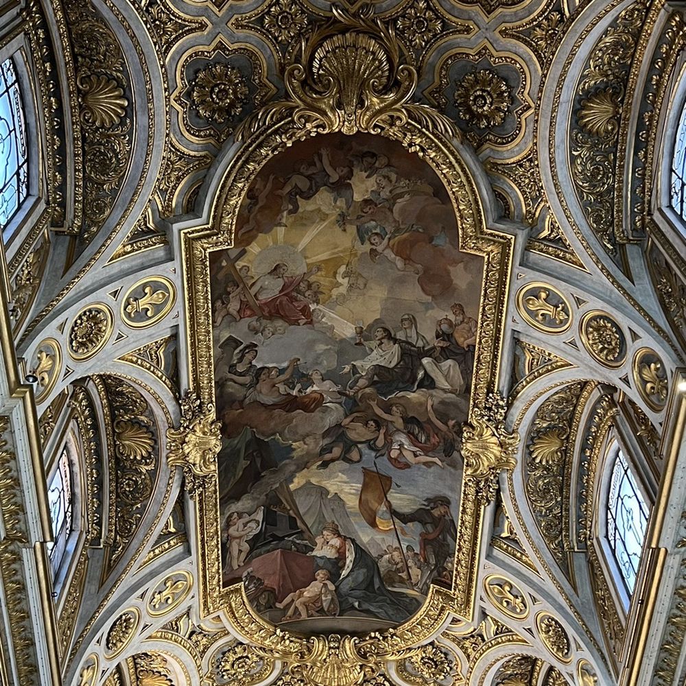 Comunità San Luigi dei Francesi - Ceiling by Charles-Joseph Natoire, who also painted Versailles - Churches Near Me - Rome, RM