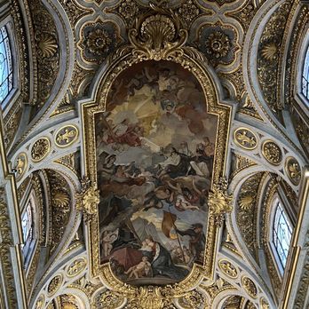 Comunità San Luigi dei Francesi - Ceiling by Charles-Joseph Natoire, who also painted Versailles - Churches Near Me - Rome, RM