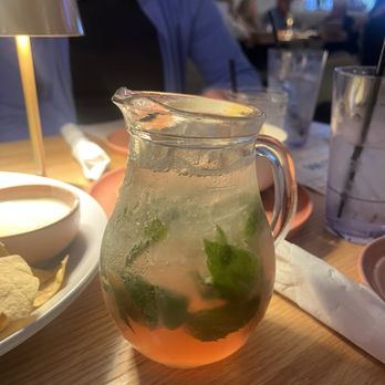 Zef’s Streetside Social - Raspberry mojito mini pticher - Mexican Near Me - Macomb, Michigan