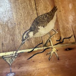 The Sandpiper Lounge - Artwork on the bar