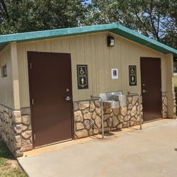 Optimist Dog Park - People rest rooms at Optimist Dog Park
