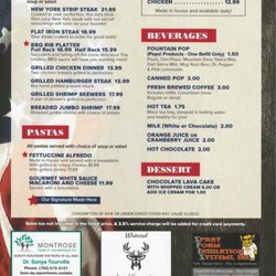 American Legion Post 145 - Menu