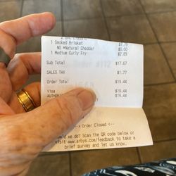 Arby's - Paid.