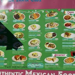 La Malquerida - Menu
